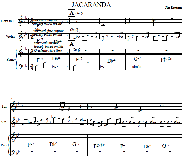 Jacaranda score image