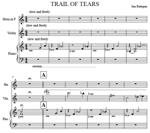 Trail of Tears score image